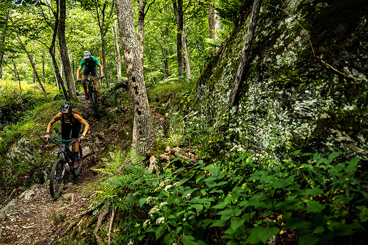 Riders rolling through green Vermont trails